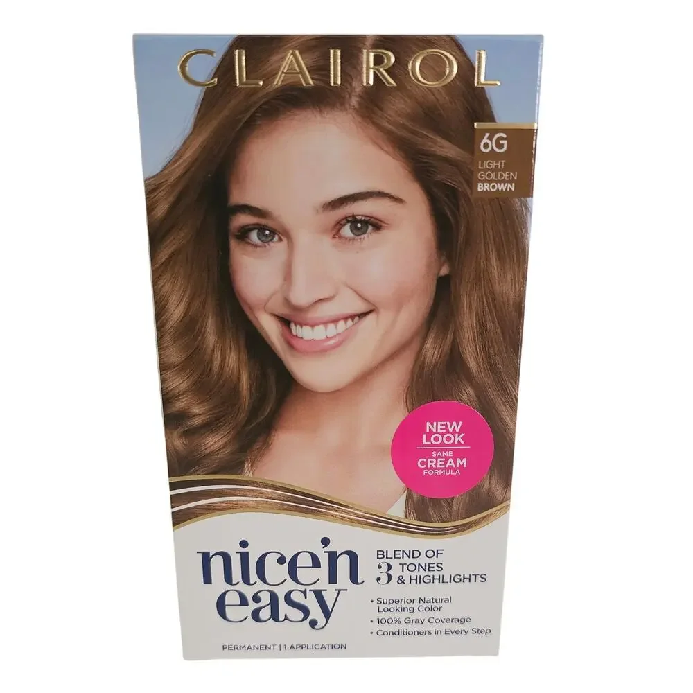 Clairol Nice'n Easy Light Golden Brown Hair Dye NEW